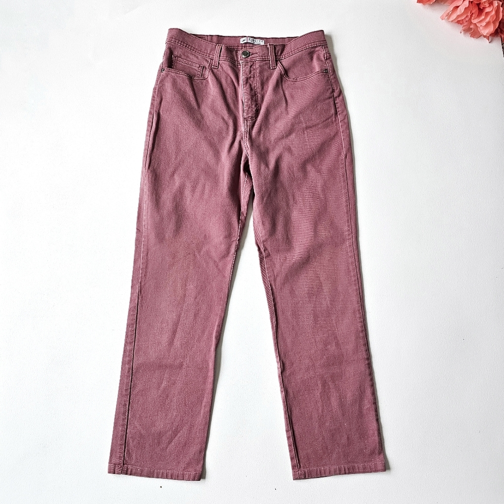 Lee Classic Fit High Rise Dusty Pink Y2K Stretch Jeans 32x28 Embellished Pockets